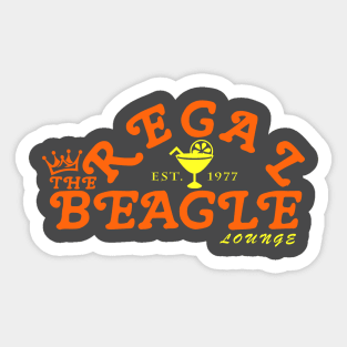 regal beagle lounge Sticker